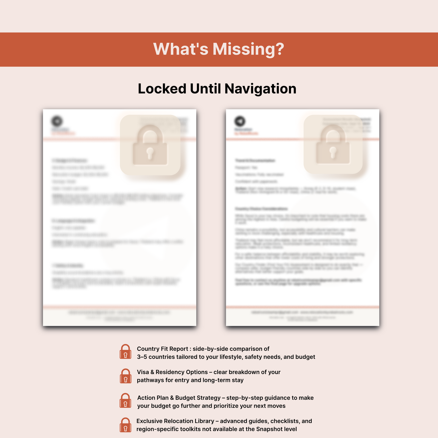 International Relocation Assessment Snapshot